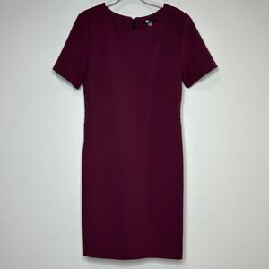 Kut From the Kloth Purple Sheath Dress Size 8 Lace Up Detail